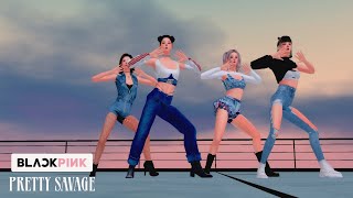 The Sims 4 Machinima  Blackpink Pretty Savage Dance  PRIMROSE SIMS 🌼  심즈 4  블랙핑크 [upl. by Angrist]