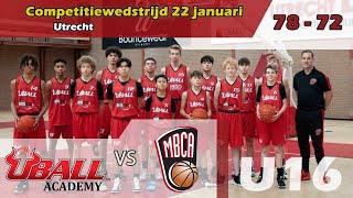 UBALL U16 vs MBCA U16  22012023 [upl. by Anale]