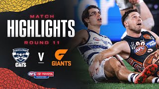 Geelong v GWS Giants Highlights  Round 11 2024  AFL [upl. by Tijnar]