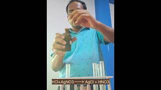 How to test hydrochloric acid  Test for Chloride ion science wbbhse chemistry experiment [upl. by Pandora]