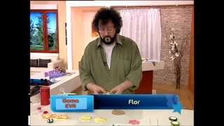 Jorge Rubicce  Bienvenidas TV  Flor en Goma Eva un Margaritón  DIY  Foamy  Craft [upl. by Otrebogir]