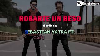 KARAOKE Dejame Robarte Un Beso  Sebastian Yatra Ft Carlos Vives [upl. by Assenev]