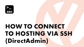 How to connect to hosting via SSH DirectAdmin PuTTY [upl. by Yrelav]