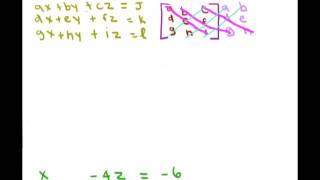 Using Cramers Rule to Solve 3x3 Systems [upl. by Missy]