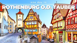 ONE DAY IN ROTHENBURG OB DER TAUBER GERMANY 🇩🇪  4K  Take a trip to a thousand years of history [upl. by Melia290]