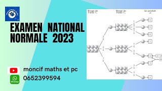 Lexamen national 2023 math 《les probabilités》 [upl. by Dibrin]