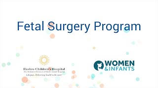 Fetal Surgery Program of Hasbro Children’s Hospital and Women amp Infants Hospital [upl. by Thurlough585]