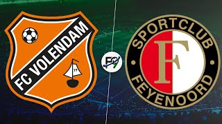 EL FEYENOORD DE SANTI GIMÉNEZ NO PUDO PASAR DEL EMPATE ANTE VOLENDAM EN VIVO POR FALSO NUEVE 🔴 [upl. by Eitak]