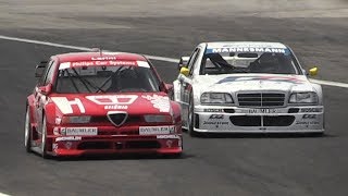 1994 Alfa Romeo 155 V6 Ti DTM amp Mercedes CClass DTM Reunited on Track [upl. by Cate]