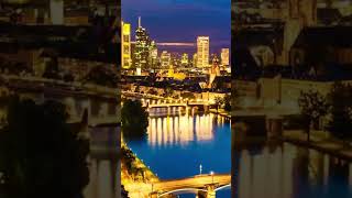 Frankfurt City Aerial Views 🇩🇪  Stunning 4K Drone Footage of Germany’s Financial Hub 🌆 shorts [upl. by Tavy]