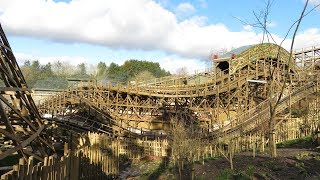 Alton Towers Wicker Man QueueLine Walkthrough [upl. by Acinorrev]