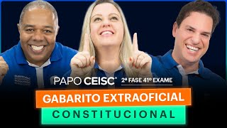 Gabarito Extraoficial CONSTITUCIONAL  2ª Fase 41º Exame [upl. by Atnahc761]