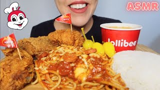 ASMR JOLLIBEE CHICKEN amp SPAGHETTI [upl. by Affra]