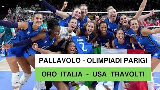 Pallavolo  Olimpiadi Parigi L’Italia vince loro nel volley femminile USA travolti [upl. by Ardenia]