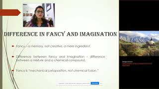 Dr Shyaonti Talwar S T Coleridge’s concept of fancy and imagination Lec 4 [upl. by Brittany]