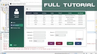 JavaFX Full Tutorial  Employee Management System with SOURCE CODE [upl. by Novj919]