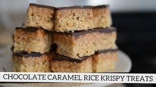 Chocolate Caramel Rice Krispy Treats [upl. by Niwhsa]