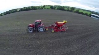 Small Acres Drilling with Case Puma amp Vaderstad Rapid [upl. by Trahern]