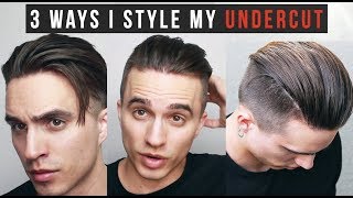 3 Different Ways I Style My Undercut  Hair Length Update 11918 [upl. by Haduhey]