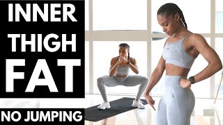 Inner Thigh Workout ➡ HOW TO LOSE FAT NO JUMPING [upl. by Bonar]