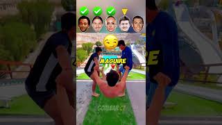 Crazy Water Challenge  Ronaldo 🥽🥶 shorts football maguire ronaldo lehmann zlatan marcelo [upl. by Wayland]