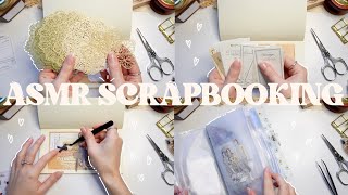 ASMR SCRAPBOOKING 1  Shescrapbook [upl. by Ardnohsal]