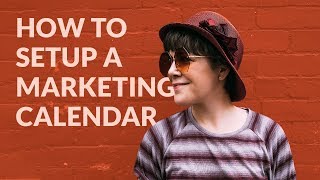 How To Setup A Marketing Calendar  FREE Template For Content Social Media amp More [upl. by Alyak]