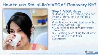 How to Use StellaLIfe VEGA Oral Care Recovery Kit 2018 2min [upl. by Adnylam]