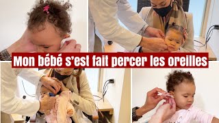 Mon bébé s’est fait PERCER les OREILLES  Tout ce dont vous avez besoin de savoir DEMO amp SOINS [upl. by Saleme]