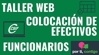 Taller Online Colocación de Efectivos  Funcionarios [upl. by Dorman755]