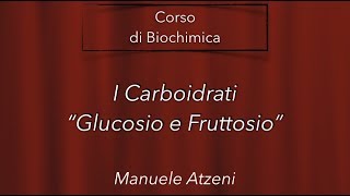 I carboidrati più abbondanti Glucosio e Fruttosio L2 [upl. by Perdita]