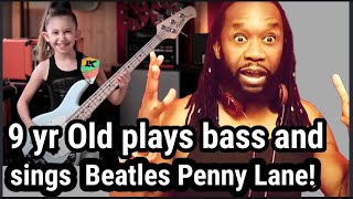 9yr old ELLEN ALAVERDYAN sings BEATLES PENNY LANE  REACTION  First time hearing [upl. by Adnol265]