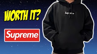 SUPREME BOX LOGO HOODIE 2023 SIZING amp REVIEW [upl. by Hendricks]