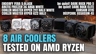 8 New AIR Coolers Tested on AMD Ryzen  May 2024 [upl. by Eerat]