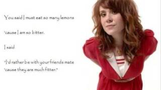 kate nash  foundations lyrics [upl. by Nerha]