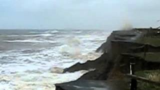 Destructive waves at Skipsea [upl. by Rouvin76]