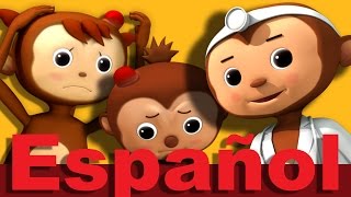 Cinco monitos  Parte 2  Canciones infantiles  LittleBabyBum [upl. by Joappa]