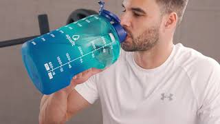 AQUAFIT 1 Gallon Water Bottle With Times To Drink – 128 oz Water Bottle With Straw [upl. by Liz]