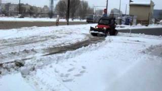 Polaris RZR with plow system in action [upl. by Kanter858]