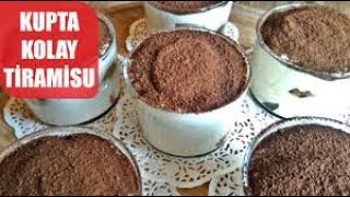 Kupta TİRAMİSU Tarifi Labnesiz Kremasız Tiramisu  En Kolay Tatlı [upl. by Gilli869]