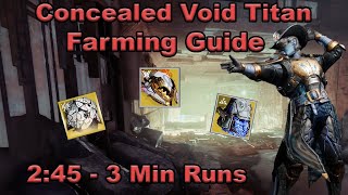 Destiny 2  Concealed Void Titan Legend Lost Sector Farming Guide  Fast and Easy [upl. by Claiborn408]