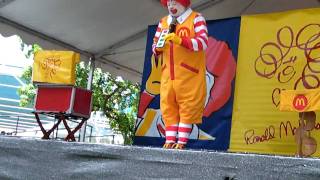 Ronald McDonalds Show in Childrens Festival  Part 2 [upl. by Addiego]