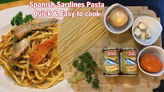 SPANISH SARDINES PASTA l Quick and Easy Lockdown Meal [upl. by Styles]