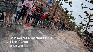 Brückenlauf Düsseldorf 2023 [upl. by Ruomyes]