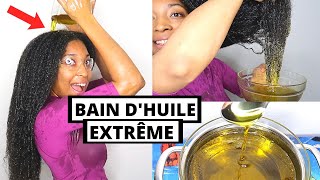 100 CUILLÈRES À SOUPE DHUILE SUR MES CHEVEUX  Bain dHuile Extrême Pour De Beaux Cheveux Naturels [upl. by Hteb34]