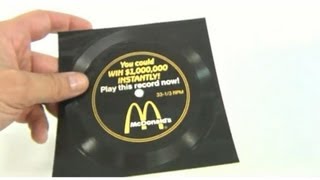 McDonalds Vintage 1988 Million Dollar Menu Song Record  Copyright police Chipinkos [upl. by Castle]