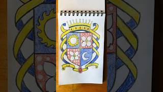 🛡️Heraldry shield art shorts heraldry shield [upl. by Cristie]