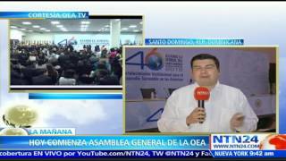 Sin Venezuela en la agenda inicia en República Dominicana la 46 Asamblea General de la OEA [upl. by Beitz]