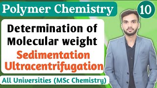 Sedimentation method I Ultracentrifugation method I Determination of molecular weight of polymers [upl. by Lancelot]