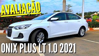 Avaliação Chevrolet Onix Plus Sedan LT 10 2021 Aspirado  É um bom carro para aplicativo [upl. by Eirrab]